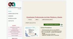 Desktop Screenshot of escueladeartedecordobadionisioortiz.com